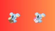 Komala and its Shiny form in Pokemon GO (Image via The Pokemon Company)